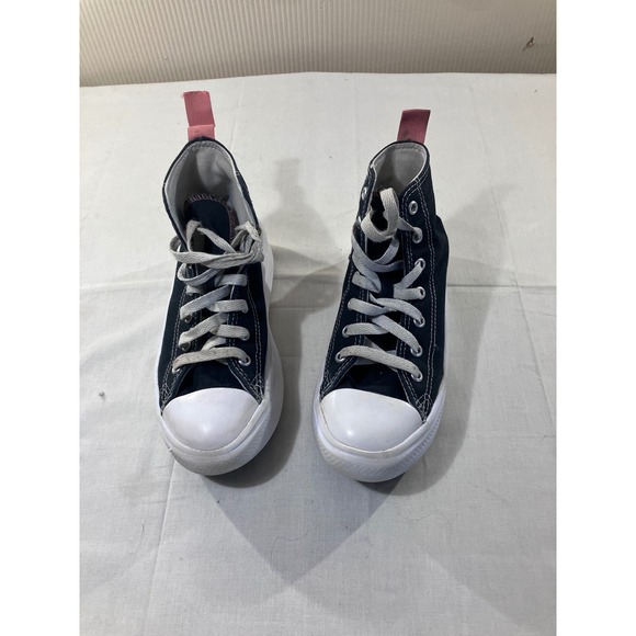 Converse Chuck Taylor All Star Lift Platform High Top Kids Shoes Black Pink - Picture 11 of 12